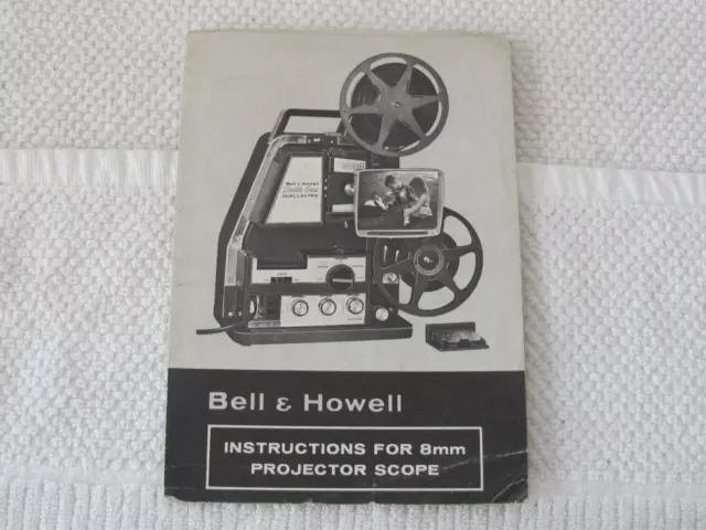 Bell & Howell 8mm Projector Scope for Movie Projector Instructions Manual