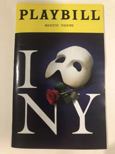 Phantom Of The Opera Broadway Playbill 4/14/23 “I Love NY” Special One Night