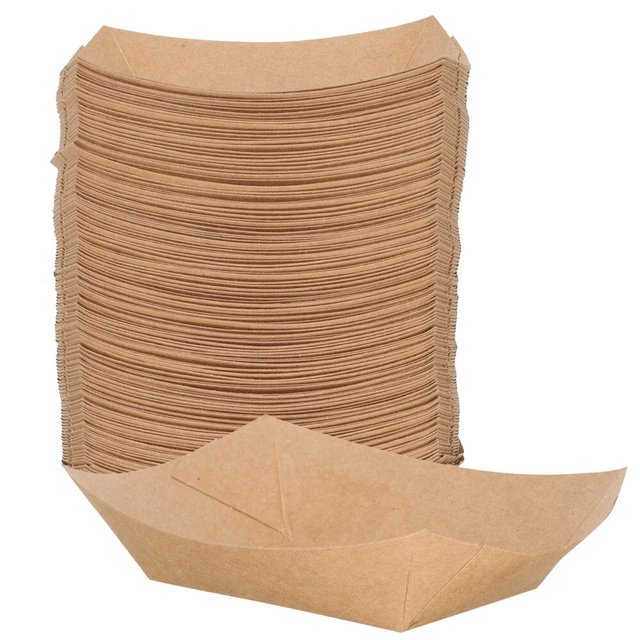 250 pz scatola snack frittura barca a forma di carta imballaggio cibo barche scatola patatine fritte per