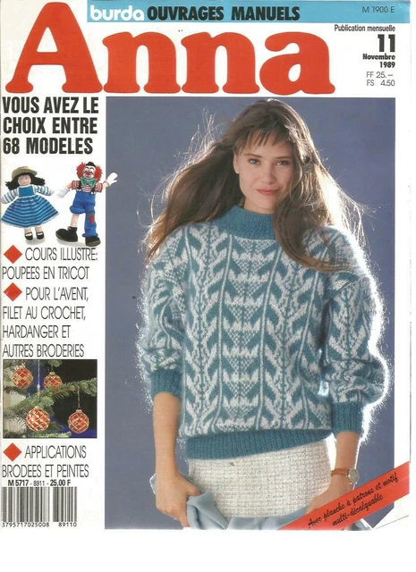 BURDA ANNA N°11-1989 Poupees En Tricot Avent Hardanger - Main Image