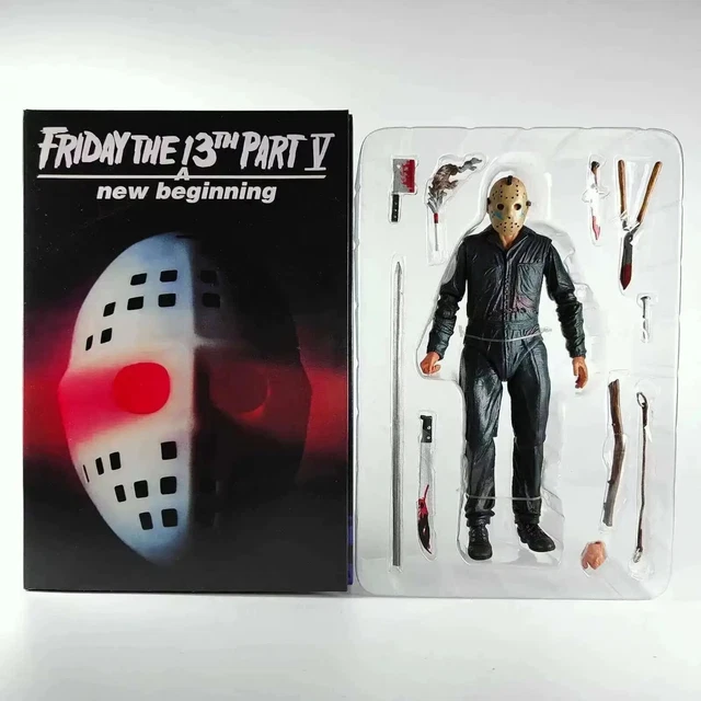 NECA Ultimate Jason Voorhees Parte 4 | Action Figura 18 Cm Venerdì 13 | 39716 | Con Maschere E Accessori Intercambiabili