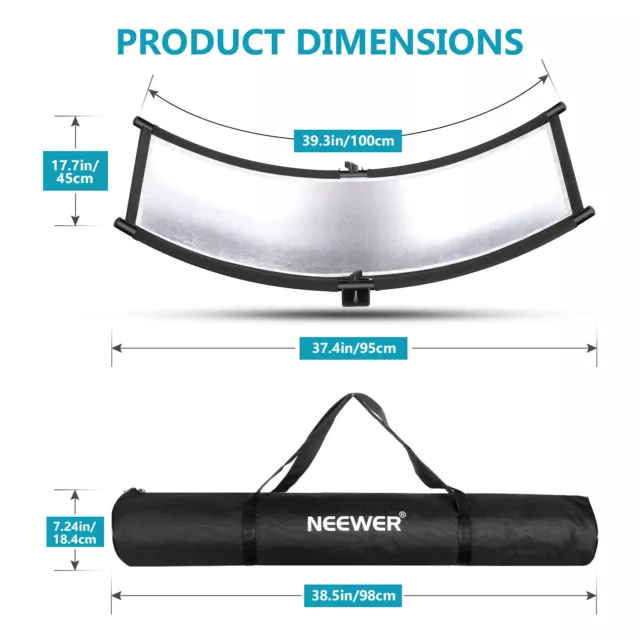 Neewer Clamshell Light Reflector/Diffuser for Studio Video and Photography 2