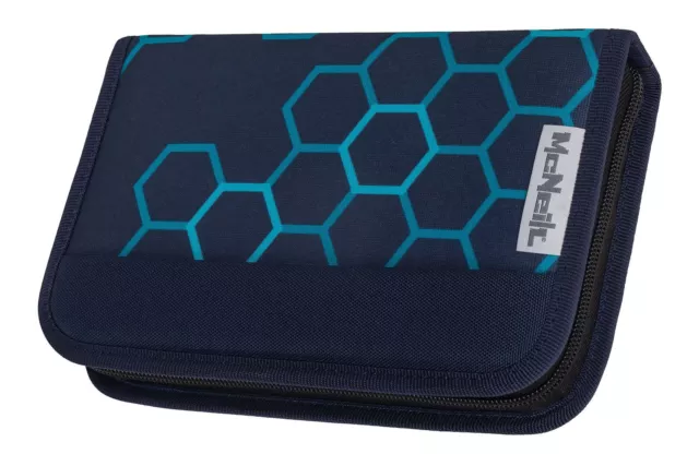 McNeill Pencil Case with Pens Federmäppchen Mäppchen Xagon dunkelblau blau