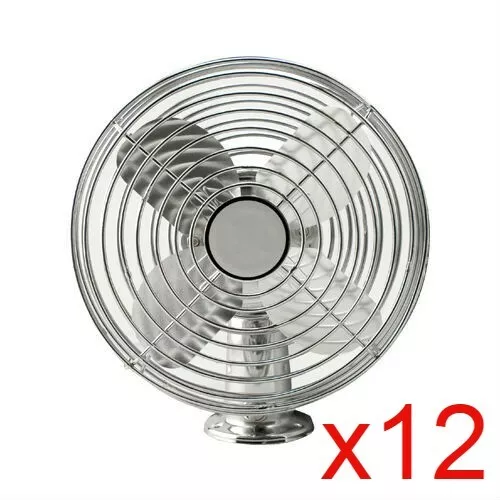 MVP 12 Volt All Metal Dash Fan 6" Dia. Blade - PF12M - Case of 12