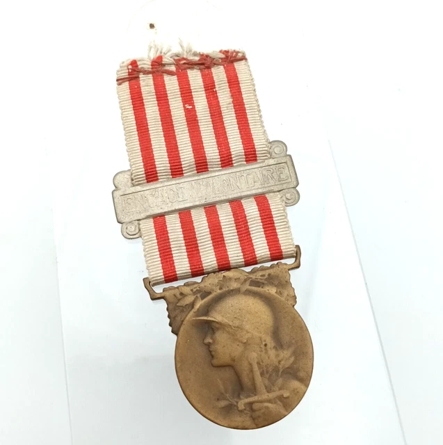 Médaille Engagé Volontaire Bronze WW1 Française Avec Barrette - Très Bon état