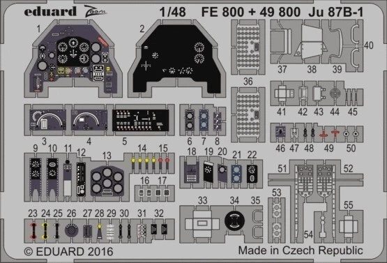 Eduard Zoom 1/48Fe800 Need Repairers Ju 87B-1 'Stuka' For Airfix Kit