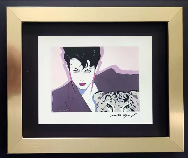 Patrick Nagel + Beautiful 1990'S Signed Pop Art Print + With New Frame Patrick Nagel + Beautiful 1990'S Signed Pop Art Print + With New Frame