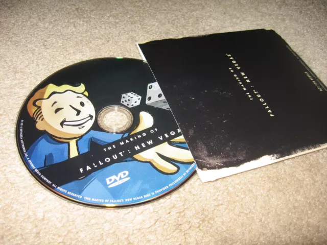 Making of Fallout New Vegas Collector Edition BONUS DISC (Xbox 360/One/X/PS3/PC)