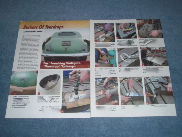How To Tech Info Article on Frenching Teardrop Tail lamps Brake Lights