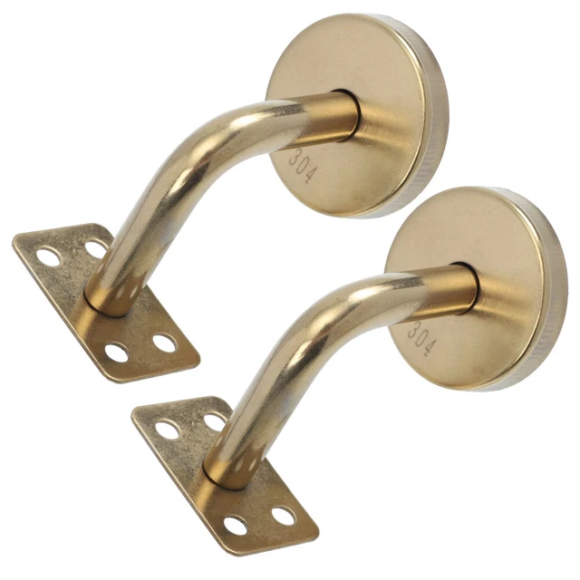 2 Pcs Staircase Handrails Staircase Handrail Bracket Metal Shelving The Wall