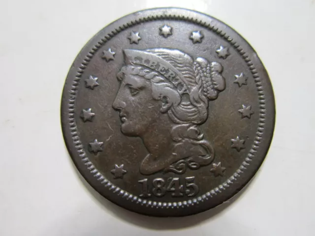 Braided Hair Large Cent 1845