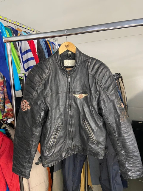 Vintage jofama sales leather jacket
