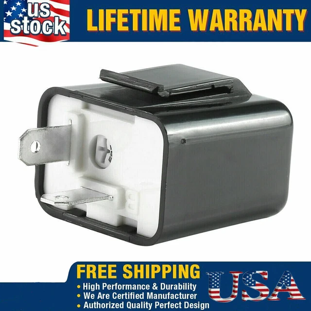 2 PIN ADJUSTABLE LED Flasher Relay Turn Signal Blinker 12V Light for