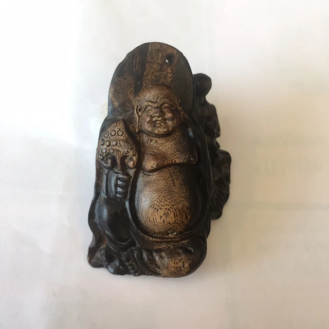 Chinese Antique Hainan Qinan Agarwood Chen Xiang Buddha Pendant 海南奇南沉水沉香观音吊坠