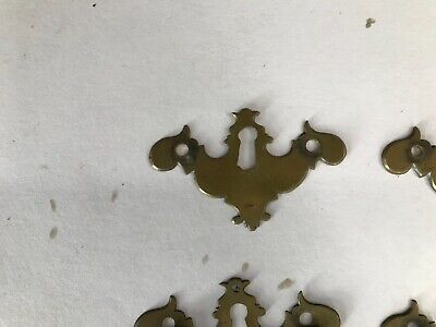 Antique 18th Century  Period Queen Anne/ Chippendale  Keyhole escutcheon/ bails!