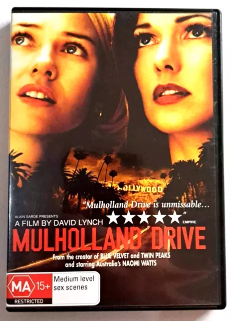 Mulholland Drive DVD Region 4 Australia - David Lynch Movie SAME / NEXT DAY POST