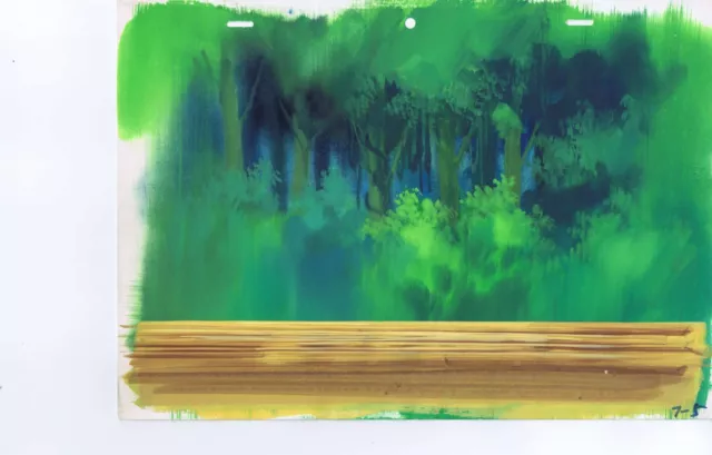 Captain Planet Original Animation Production Art Painted Cel Background 7-5