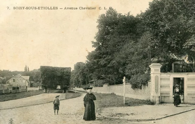 Carte SOISY SOUS ETIOLLES Avenue Chevalier Enfant marrant avec sa casquette