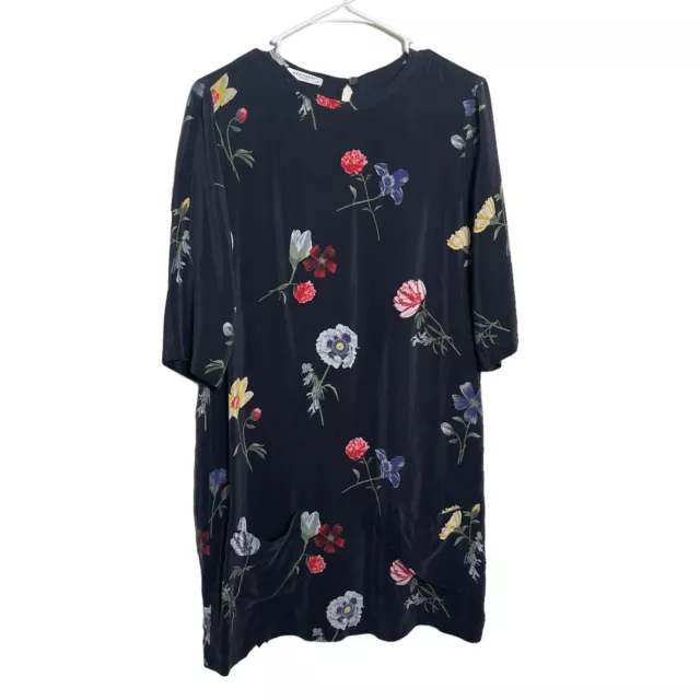 Equipment Femme Dress Women's Small Aubrey 100% Silk Floral Lightweight