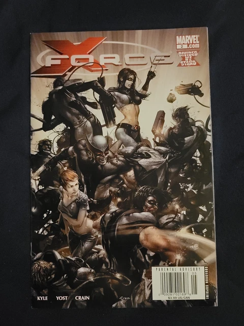 X-Force #2 (2008 Marvel Comics) NEWSSTAND, Kyle, Yost, Clayton Crain - NM
