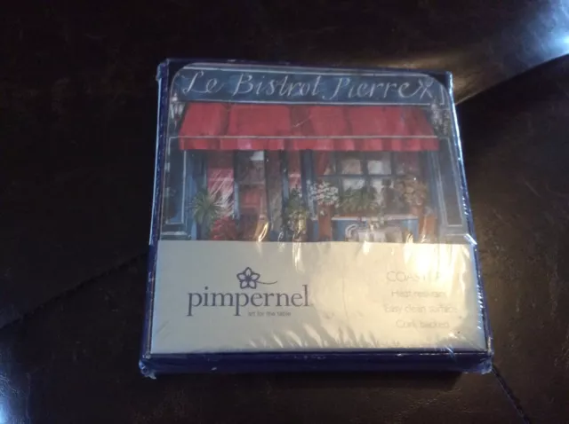 Pimpernel French Coasters Set Of 6 Brand New Sealed