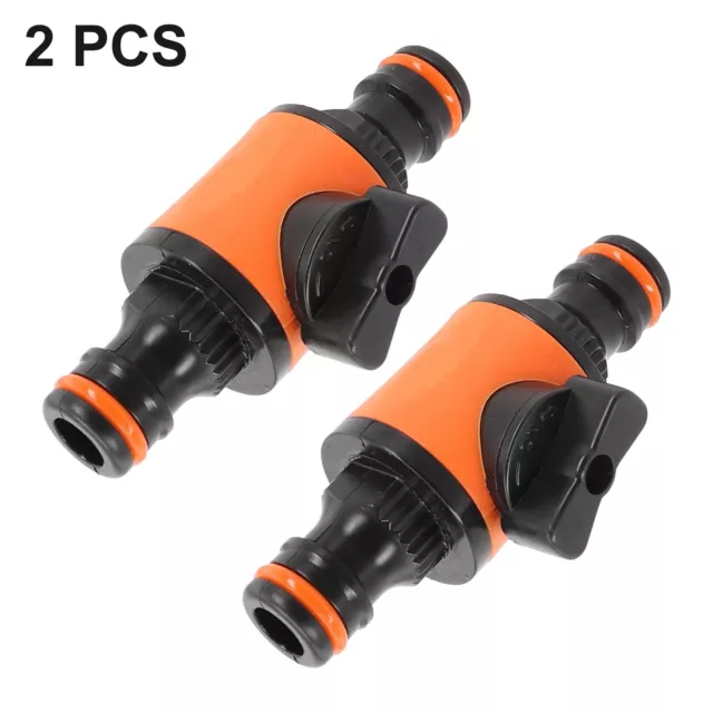 2PC Hose Pipe Tap Shut Off Valve Fitting Connector Garden/Garden Quick Coupler