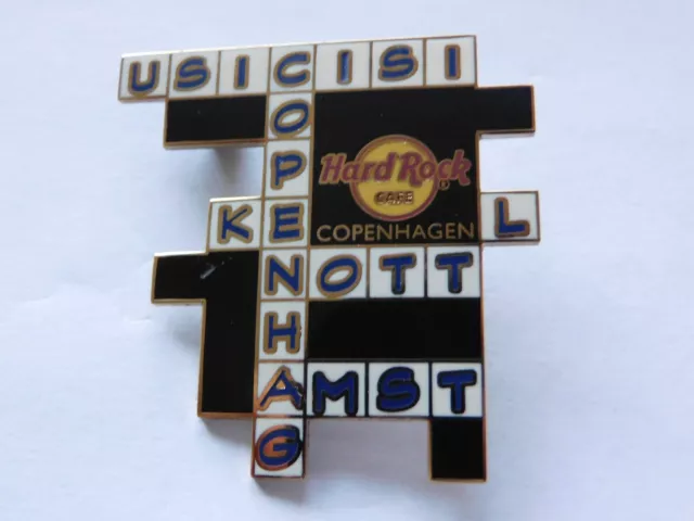 Hard Rock Cafe 2007 European CROSSWORD Puzzle Series HRC Pin LE100 - Copenhagen