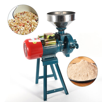 Electric Feed Mill Grinder Corn Grain Dry Straw Wheat Oats Crusher Poultry