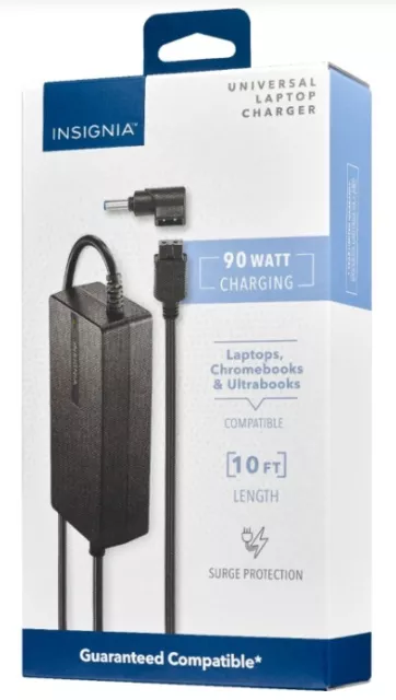 Insignia Universal 90W Laptop Charger for Acer, Asus, Lenovo, Toshiba, Dell, HP