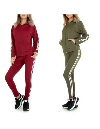 Tuta sportiva due pezzi da donna ginnastica passeggio felpa pantaloni fitness