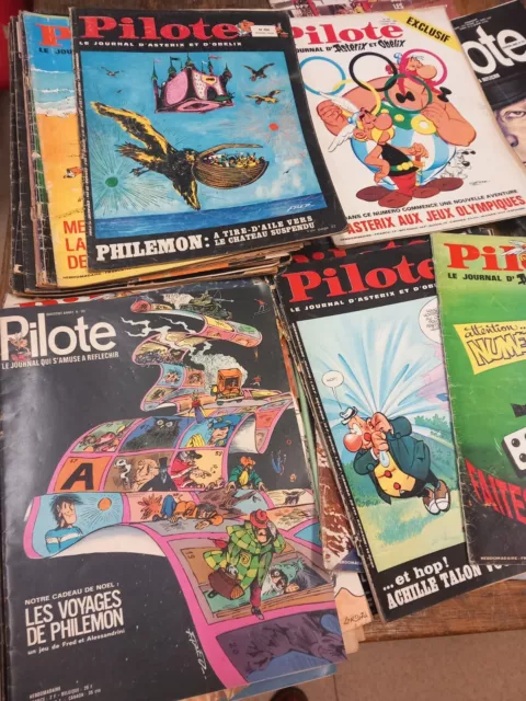 lot de 44 Pilote le journal d'Astérix et Obélix