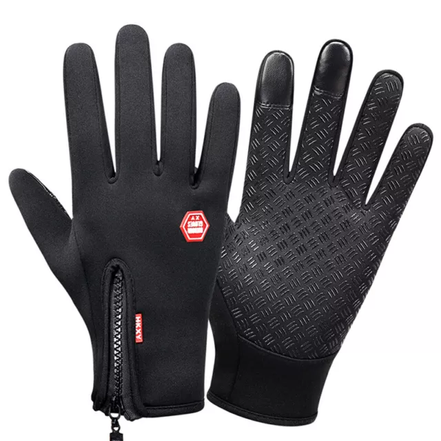 Winter Women Men Gloves Touch Waterproof Motorcycle Cycle Gloves Male Outdoor SC