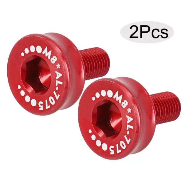 2pcs Cycle Bike Bicycle Capless Bottom Bracket Axle Crank Arm Bolt M8 Screw 2