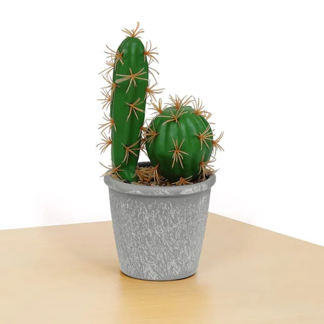 Artificiel Cactus Plante Cimentée Mini Pot Paquet De 1