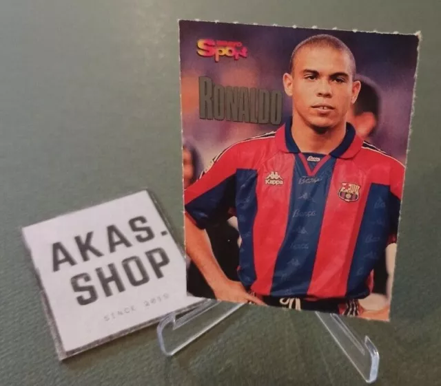 Ronaldo Il Fenomeno FC Barcelona BRAVO Sport Champion Card Barca FCB RARE selten