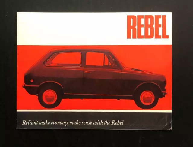 Reliant Rebel 600Cc Saloon 1964 - 65 Motor Car Sales Brochure Uk Market