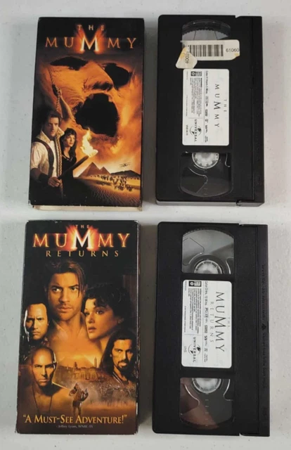 THE MUMMY & The Mummy Returns VHS Brendan Fraser Rachel Weisz Arnold ...