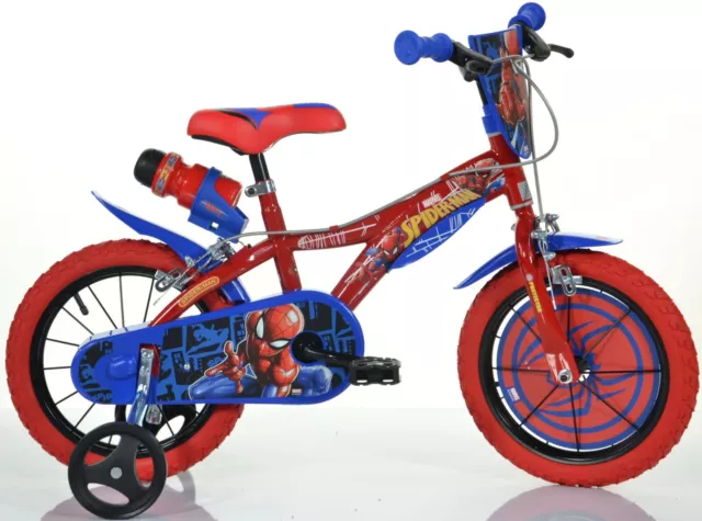 Bici Misura 16 Bimbo Dino Bikes Bicicletta Bambino Spiderman Art. 163 G-Sa New