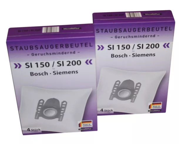 2 x Staubsaugerbeutel-Set,SI 150/200 f. Bosch,Siemens,Severin,MicrofiltPlus, neu