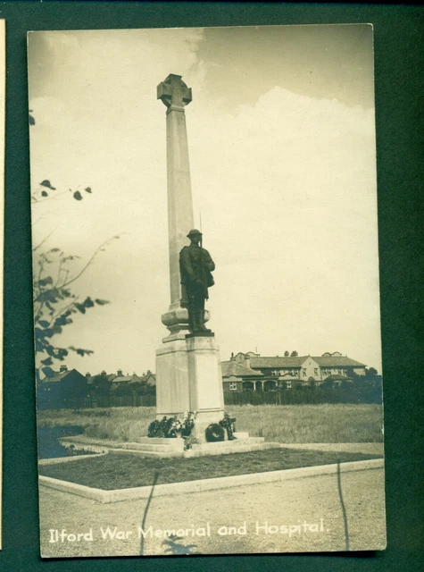 ILFORD WAR MEMORIAL & HOSPITAL,vintage postcard