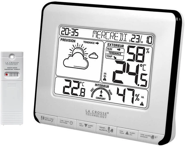 Centrale météo LA CROSSE TECHNOLOGY - WS6818WHI-BLA