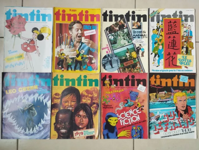 Lot de 8 Journal de Tintin de 1978