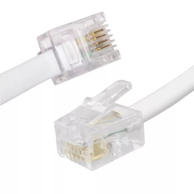 High Speed RJ11 Broadband ADSL Extension Modem Router Lead Cable Free 1st Class