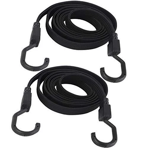 XSTRAP STANDARD 2PK 77 Inch Flat Bungee Cord Heavy Duty Adjustable Long Strap...