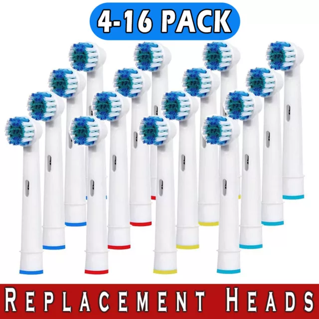 16 Stück elektrische Zahnbürste Ersatzköpfe kompatibel mit oralen B Braun Modellen