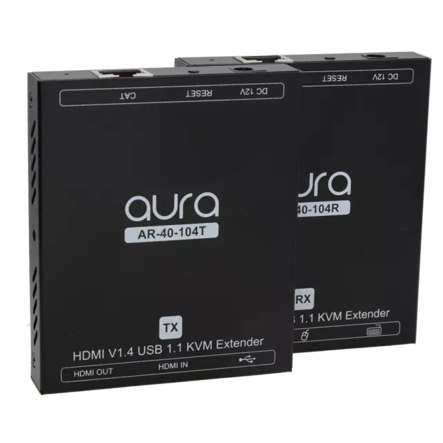 Aura HDMI 4K 30Hz & USB KVM Extendeur Sur RJ45 Réseau Câble Avec Sortie 120m