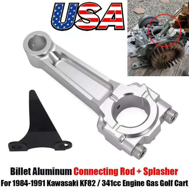 Billet Rod For 1984-1991 Kawasaki KF82 341cc Engine Connecting Rod & Splasher US