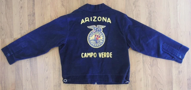 VINTAGE FFA BLUE Corduroy Campo Verde AZ Jacket-Size 46