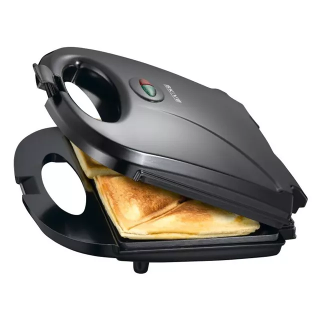 6 Pieza Skive Sandwichera 750W Aparato de Cocina Antiadherente Parilla Pan Molde