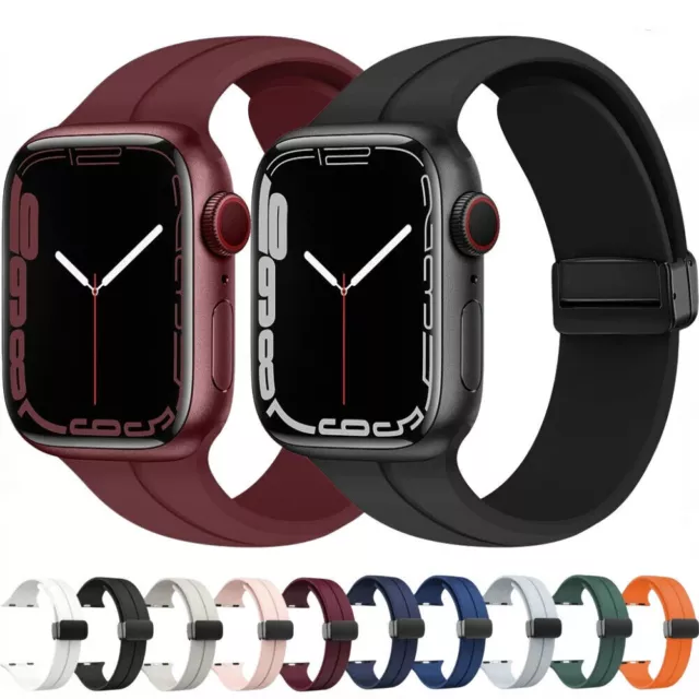 🔥Silikon Sport Armband🔥für APPLE WATCH Series 2 3 4 5 6 7 8 9 SE 38-49mm Ultra